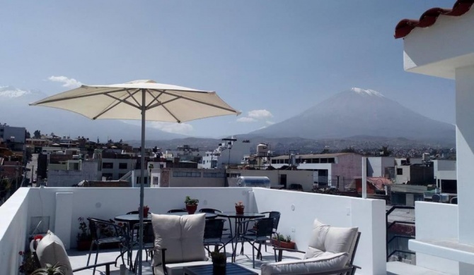 Casa con Terraza, La Mejor vista a los Volcanes