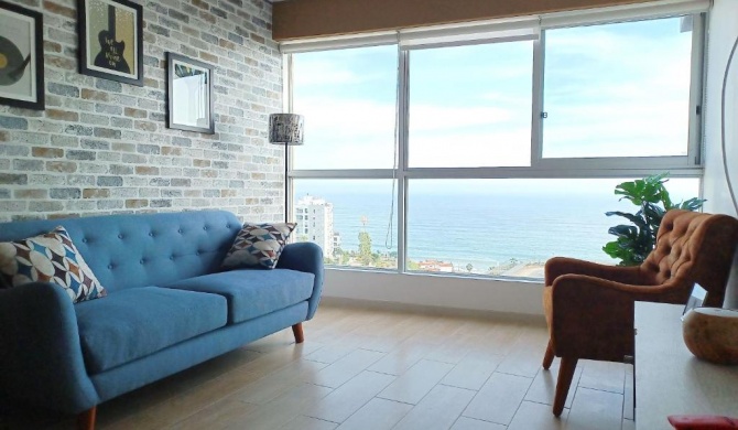 Stylish New Apartment with stunning Ocean View near Miraflores