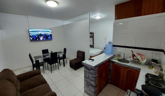 Bonito, centrico y fresco mini apartamento